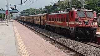 Red Beast WAP4 🔥🔥🥵  Shalimar Vasco Da Gama Amaravati Express  captured by vijaycherf [upl. by Jenine]