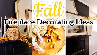 TIMELESS FIREPLACE MANTLE DECORATING IDEAS FOR FALL Fall Throwbacks  AT HOME WITH SHUSHANA [upl. by Anaigroeg]