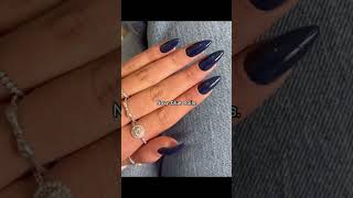 The beauty of navy blue nails 💙✨shorts nails blue navyblue bluenails aesthetic pinterest [upl. by Aihtibat]