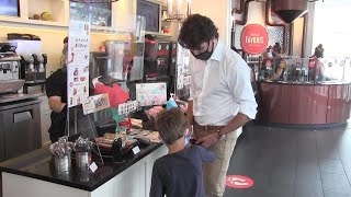 Trudeau marks StJeanBaptiste Day in Quebec by taking his son for ice cream [upl. by Lehcir]