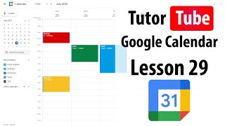 Google Calendar Tutorial  Lesson 29  Change Calendar Color [upl. by Llovera820]