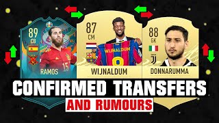 FIFA 22  NEW CONFIRMED TRANSFERS amp RUMOURS 🤪🔥 ft Wijnaldum Ramos Donnarumma etc [upl. by Itnahsa]