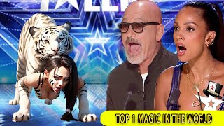 The show surprised Judges scares with Magician Sacred Riana raises  Golden buzzer  BGT  AGT 2024 [upl. by Anigar]