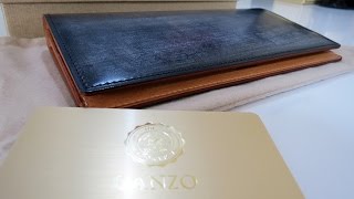 GANZO THIN BRIDLE（シンブライドル）ファスナー付き長財布 [upl. by Nodgnal401]