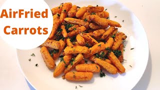 Air fryer baby carrots recipe from scratch  Easy and healthy [upl. by Aiceled]