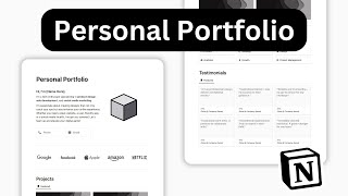 How to build your Personal Portfolio on Notion Free Template 2024 [upl. by Astrahan997]