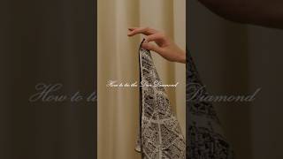 How to Tie the Dior Diamond Silk Scarf shorts [upl. by Ardnuahc619]