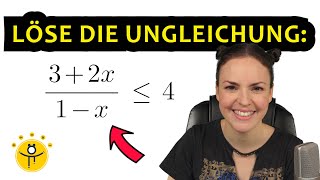 UNGLEICHUNGEN mit Bruch lösen – Bruchungleichungen Fallunterscheidung [upl. by Abbate]