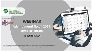 Novità fiscali scadenze fiscali 2024 [upl. by Acinoreb]