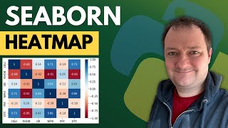 Seaborn Heatmap  How to Visualise Correlations and Data With Heatmaps in Python [upl. by Llereg]