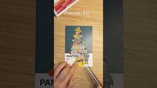 Pantone Fir christmas collage journaling pantone pantonechallenge journaltherapy [upl. by Chae149]