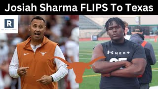 Josiah Sharma Commits To Texas  Texas Longhorns Recruiting [upl. by Joacimah]