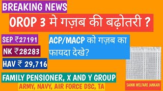 BREAKING NEWS OROP 3 मे गज्जब की बढ़ोतरी Orop latest news today 2024orop 3 latest newsorop 3 [upl. by Yboj279]