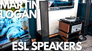 Martin Logan ESL Electrostatic Speakers [upl. by Carmita]