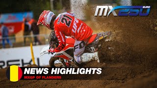 News Highlights  EMX250  MXGP of Flanders 2021 motocross [upl. by Mather]