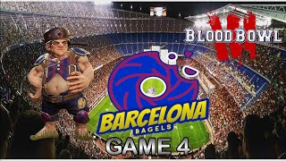 Halflings Vs Halflings again  Blood Bowl 3  Barcelona Bagels Game 4 [upl. by Aronaele]