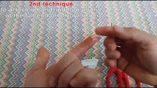 Orthopaedic surgeon introduces how to wrap a bandage on an injured finger1 2 methods of bandaid [upl. by Spanjian89]