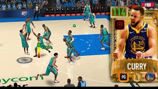 Best Offensive PG 109 ovr Torch Bearers Grandmaster Steph Curry Gameplay NBA LIVE MOBILE SEASON 8 [upl. by Palma555]