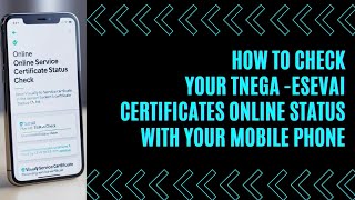 How to check TNedistric TNGEAE Sevai  apply certificates online status from your mobile Tamil [upl. by Anrat62]