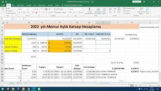 2022 Memur Aylık Katsayı Hesaplama  Enflasyon OranıToplu Sözleşme Oranı Hesaplama 2997 Zam [upl. by Janel]