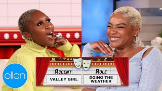 Cynthia Erivo amp Tiffany Haddish Show Off Their Amazing Accents [upl. by Gaither874]