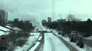 ETR No 9 Winter Steamtacular Waterloo Ontario 2182013 [upl. by Khosrow325]