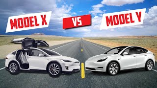 Tesla Model X vs Tesla Model Y Whats the difference Tesla Model X and Model Y [upl. by Ahsilad]