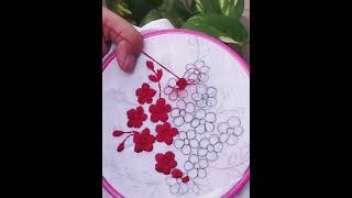 Flower embroidery designs  Very easy stitches [upl. by Iraam]