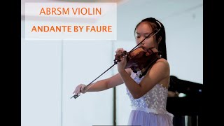 ABRSM GRADE 8 Violin Exam 20202023  B3 Faure Andante [upl. by Yojenitsirk]