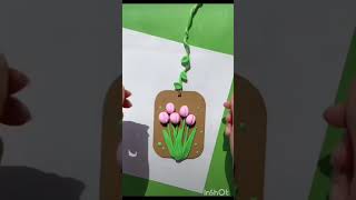 🌷 Clay Flower Design Idea shorts youtubeshorts art diy drawing memes artandcraft [upl. by Hadden376]