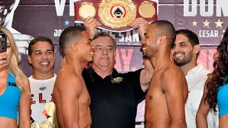 Verdejo vs Dos Santos Weighin  Faceoff [upl. by Dardani]