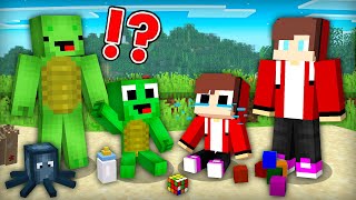 JJ and Mikey Became BABY in Minecraft Family Challenge by Maizen [upl. by Deloria]