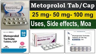 metoprolol 25 mg 50 mg 100 mg  tartrate 25 mg tablets ip 50 mg in hindi Use Side Effects Moa [upl. by Dewar]