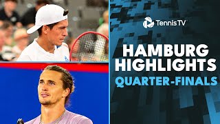 Zverev Plays Zhang Rune vs Fils Baez amp More Feature  Hamburg 2024 QuarterFinals Highlights [upl. by Arun]