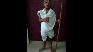 Saurish Naini as Mahatma Gandhi Fancy dress [upl. by Angelis]