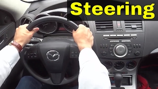 How To Turn A Steering Wheel ProperlyDriving Lesson [upl. by Thgirw]