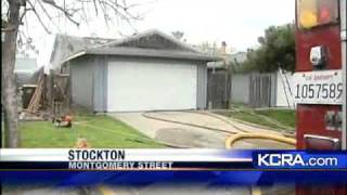 Fire Breaks Out In Stockton [upl. by Irol]