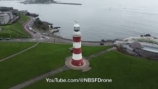 Smeatons Tower  Plymouth Hoe Aerial Drone Footage 360  DJI Mini 2 SE [upl. by Einnok]