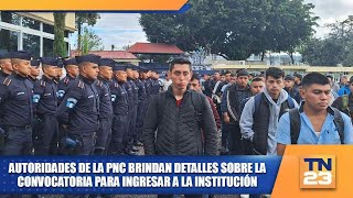 Autoridades de la PNC brindan detalles sobre la convocatoria para ingresar a la institución [upl. by Netsrejk353]