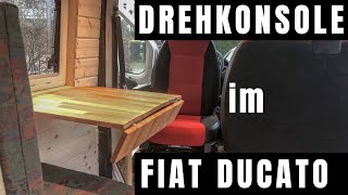 Drehkonsole im Fiat Ducato  Fahrersitz drehen trotz DoppelBeifahrerbank [upl. by Aluk861]