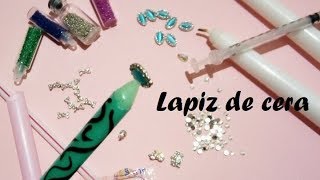 DIY LAPIZ CERA para levantar pedrería o bisutería de uñas [upl. by Horatius]