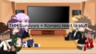 THH Survivors amp Komaru react to Dream SMP War  random stuff  Gacha Club  Read Desc [upl. by Yecnuahc]