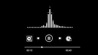 1 Minute audio visualizer black screen video  🥀 music player icon background effects 🔥  editing [upl. by Holds454]