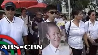 TV Patrol Lauro Vizconde inilibing na [upl. by Ardnalahs28]