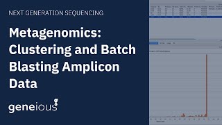 Metagenomics Cluster and Batch BLAST Amplicon Data in Geneious Prime [upl. by Nesta]