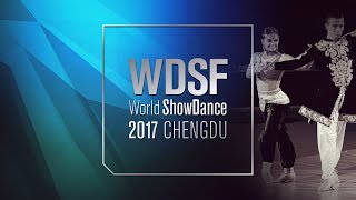 Puglisi  La Rosa ITA  2017 World ShowDance LAT R1  DanceSport Total [upl. by Acsirp]