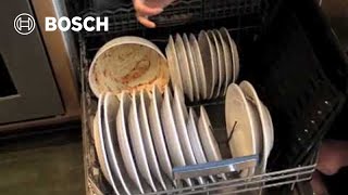 How To Load A Dishwasher Bosch Dishwasher Tip 1 [upl. by Ardiekal]