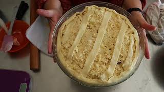 Tarte pommes crumble recettefacile cuisinefacile dessertfacile [upl. by Eciened]