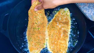 Super Easy Breaded Fish Fillet fish seafood foodie jamaican winnipeg tasty [upl. by Anirbus]