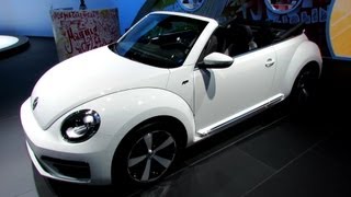 2013 Volkswagen Beetle Convertible RLine  Exterior and Interior Walkaround  2012 LA Auto Show [upl. by Ataliah686]